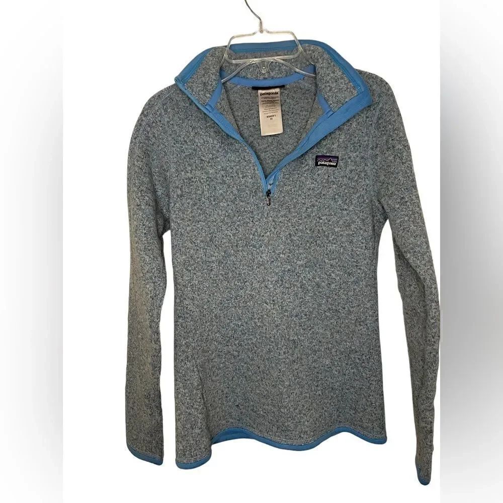 Women’s Blue Patagonia Jacket 1/4 Zip Pullover  Size XS